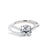 The Princess Solitaire Engagement Ring in White Gold