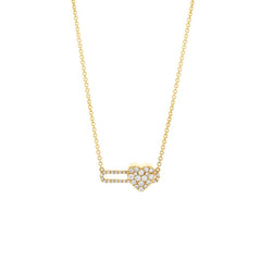 Hulchi Belluni Tresore Heart Slide Diamond Necklace