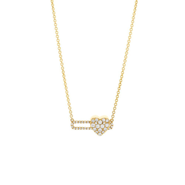 Hulchi Belluni Tresore Heart Slide Diamond Necklace