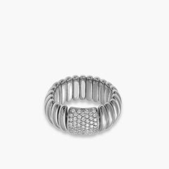 Hulchi Belluni Tresore Gold Wide Stretch Ring