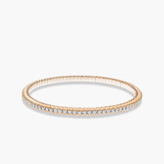 Hulchi Belluni 18k Gold Stretch Bracelet with 2.49ct Diamonds