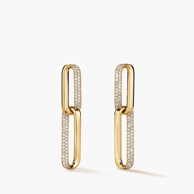 Hearts on Fire INSIDE/OUT Diamond Link Earrings - Hearts on Fire product