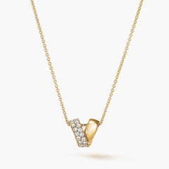 Hearts on Fire INSIDE/OUT Multi-Wear Rondel Diamond Pendant Necklace in 18k Yellow Gold