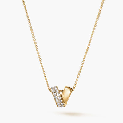 Hearts on Fire INSIDE/OUT Multi Wear Rondel Diamond Pendant Necklace - Hearts on Fire product