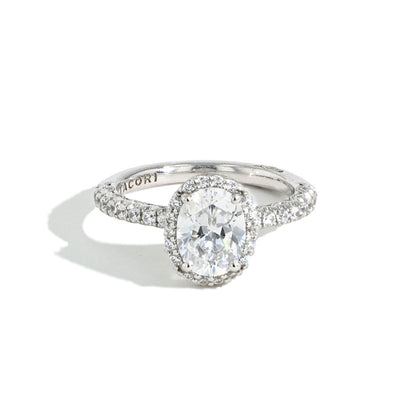 Tacori Petite Crescent Oval Bloom Diamond Engagement Ring Setting - Tacori product