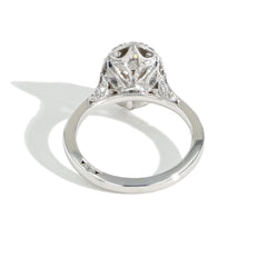 Tacori Inflori Oval Bloom Diamond Engagement Ring Setting