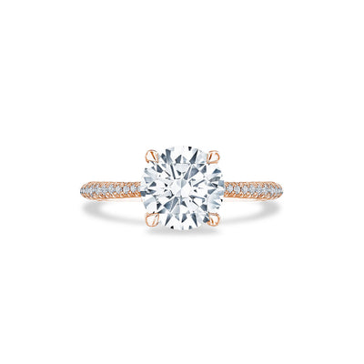 Tacori Founders Collection Round Halfway Pave Hidden Halo Engagement Ring - Tacori product