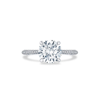 Tacori Founders Collection Round Halfway Pave Hidden Halo Engagement Ring - Tacori product