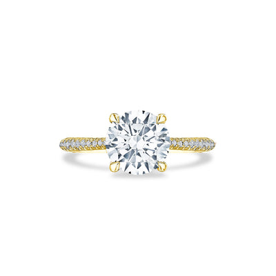 Tacori Founders Collection Round Halfway Pave Hidden Halo Engagement Ring - Tacori product