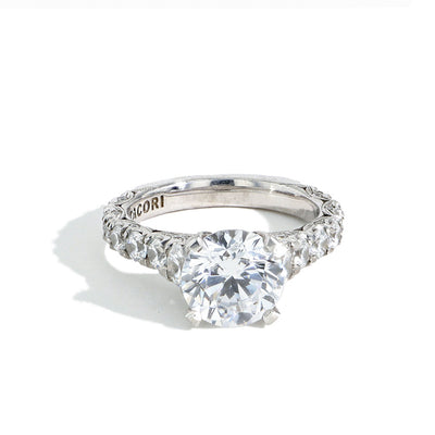 Tacori RoyalT Round Diamond Pavé Engagement Ring Setting - Tacori product