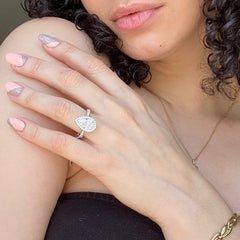 Tacori Royal T Pear Shaped Halo Engagement Ring Setting