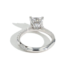 Tacori Royal T Princess Cut Hidden Halo Pave Engagement Ring Setting