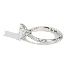 Tacori Royal T Princess Cut Hidden Halo Pave Engagement Ring Setting