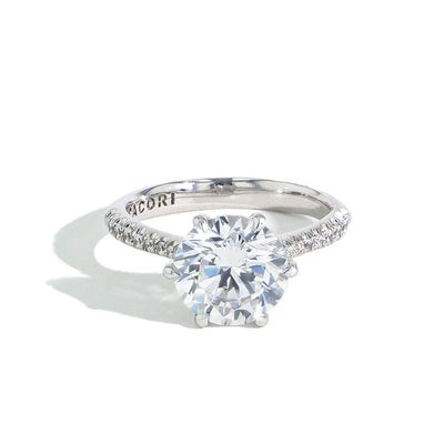 Tacori Royal T Round Pave Hidden Halo Engagement Ring Setting - Tacori product