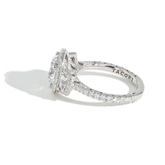Tacori RoyalT Round Triple Bloom with Cadillac-Cut Side Stones
