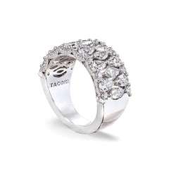 Tacori Classic Crescent RoyalT Geometric Diamond Wedding Band in 18K Yellow Gold