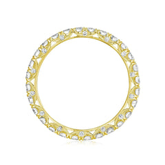 Tacori HT2545 Petite Crescent 18K Yellow Eternity Ring