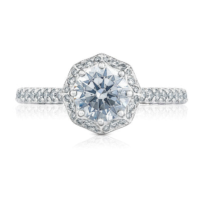 Tacori HT2555RD Petite Crescent Bloom Engagement Ring Setting - Tacori product
