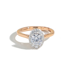 Tacori Inflori Oval Bloom Diamond Engagement Ring Setting