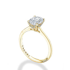 Tacori Founder's Collection Pave Hidden Halo Oval Engagement Ring Setting