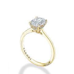 Tacori Founder's Collection Pave Hidden Halo Oval Engagement Ring Setting
