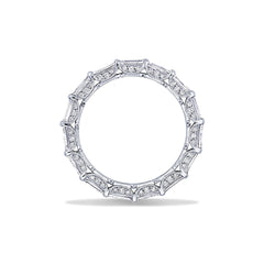 Tacori RoyalT Triple Cut Baguette Diamond Eternity 18KW Wedding Band