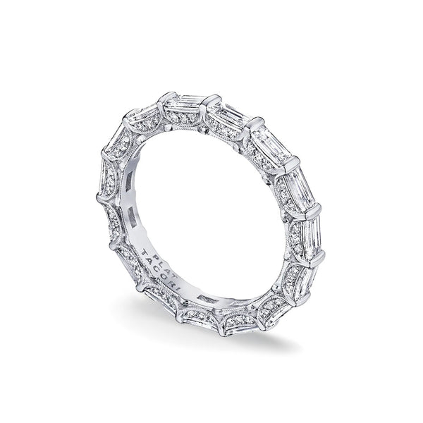 Tacori RoyalT Triple Cut Baguette Diamond Eternity 18KW Wedding Band