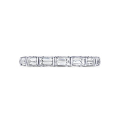 Tacori RoyalT Triple Cut Baguette Diamond Eternity 18KW Wedding Band