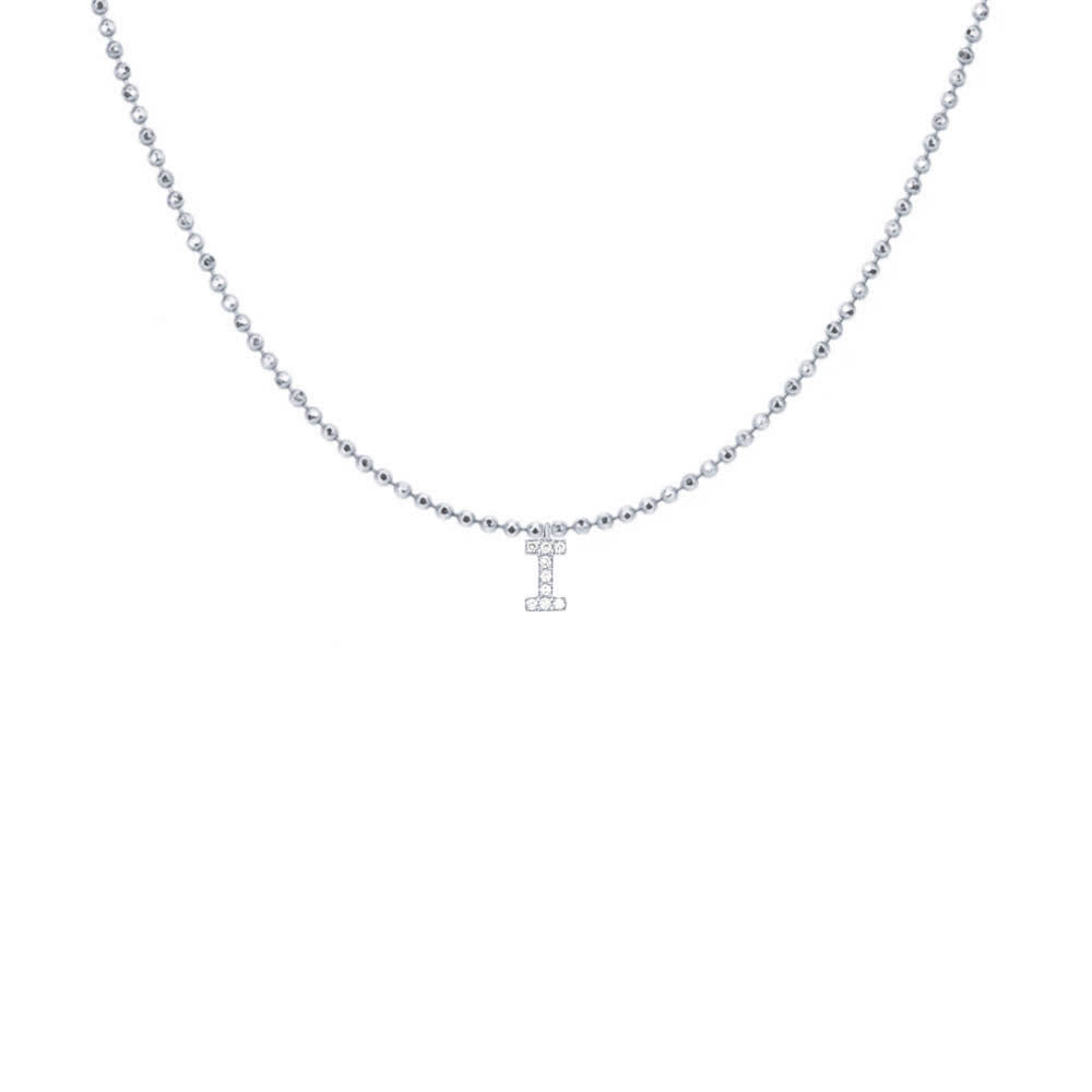 EF Collection Diamond Initial Charm in Yellow gold