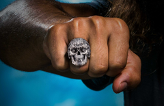 William Henry Calavera Skull Ring