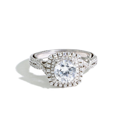 Verragio Insignia Double Cushion Halo Engagement Ring Setting - Verragio product