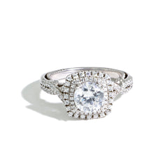 Verragio Insignia Double Cushion Halo Engagement Ring Setting