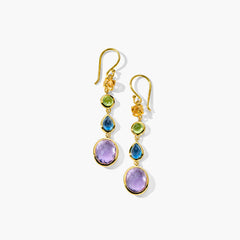 Ippolita Rock Candy Small Linear Drop Earrings in 18K Yellow Gold