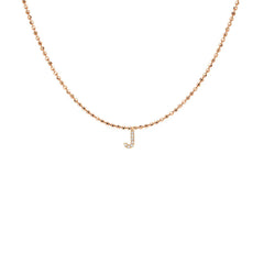 EF Collection Diamond Initial Charm in Yellow gold
