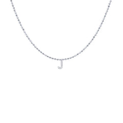 EF Collection Diamond Initial Charm in Yellow gold