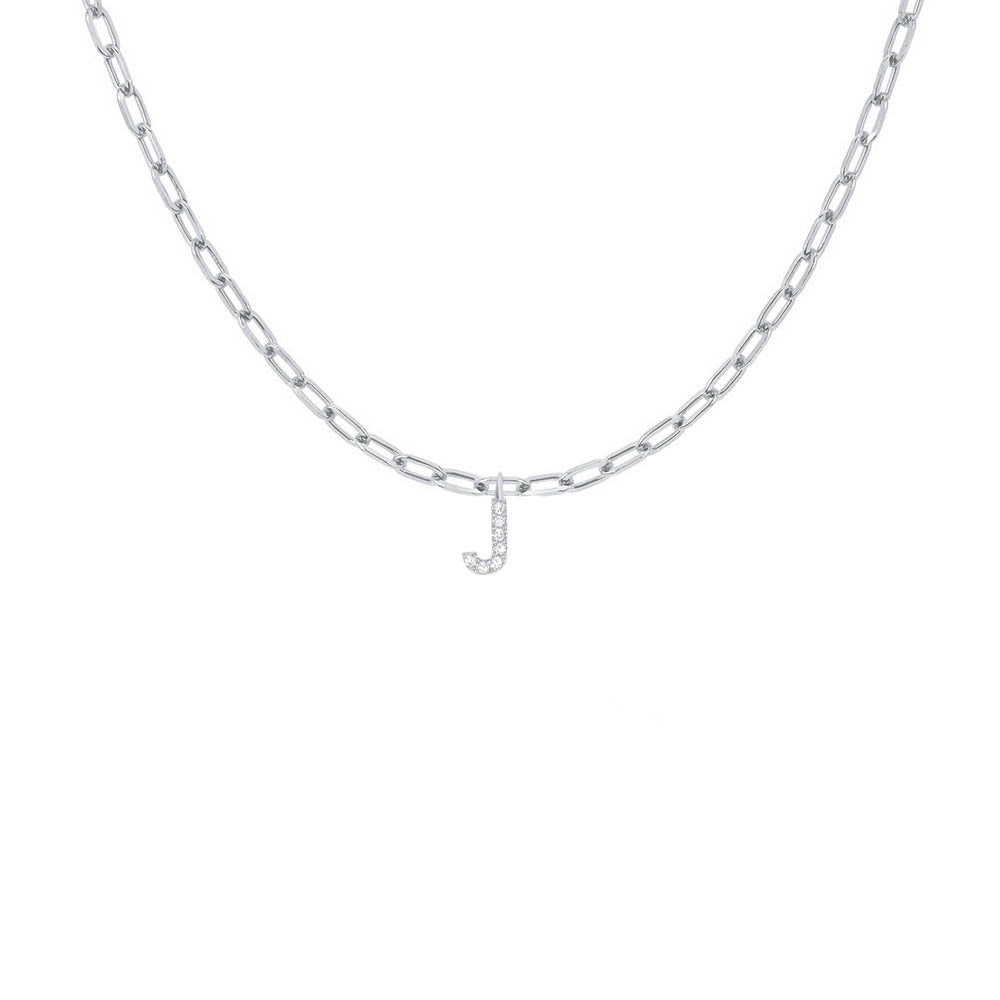 EF Collection Diamond Initial Charm in Yellow gold