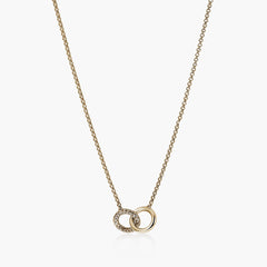 John Hardy Essentials 14K gold interlinking mini rolo chain necklace, 16-18 inch adjustable