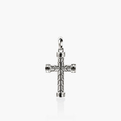 John Hardy Essentials silver spiritual cross pendant 
