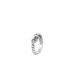 John Hardy Legends Naga Dragon Head Diamond Ring