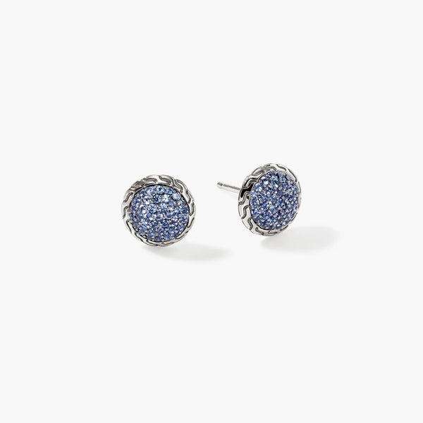 John Hardy Essentials Blue Sapphire Stud Earrings