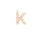 EF Collection Diamond Initial Charm in Yellow gold