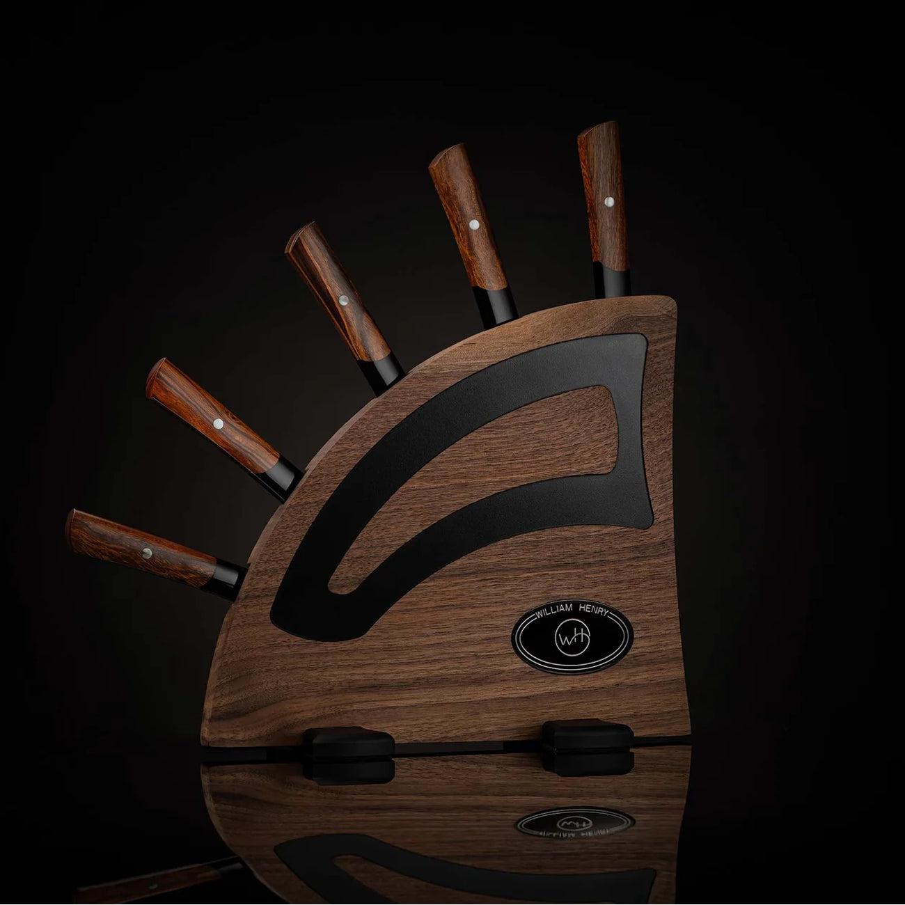 William Henry K22 Black Flare Chef Knives