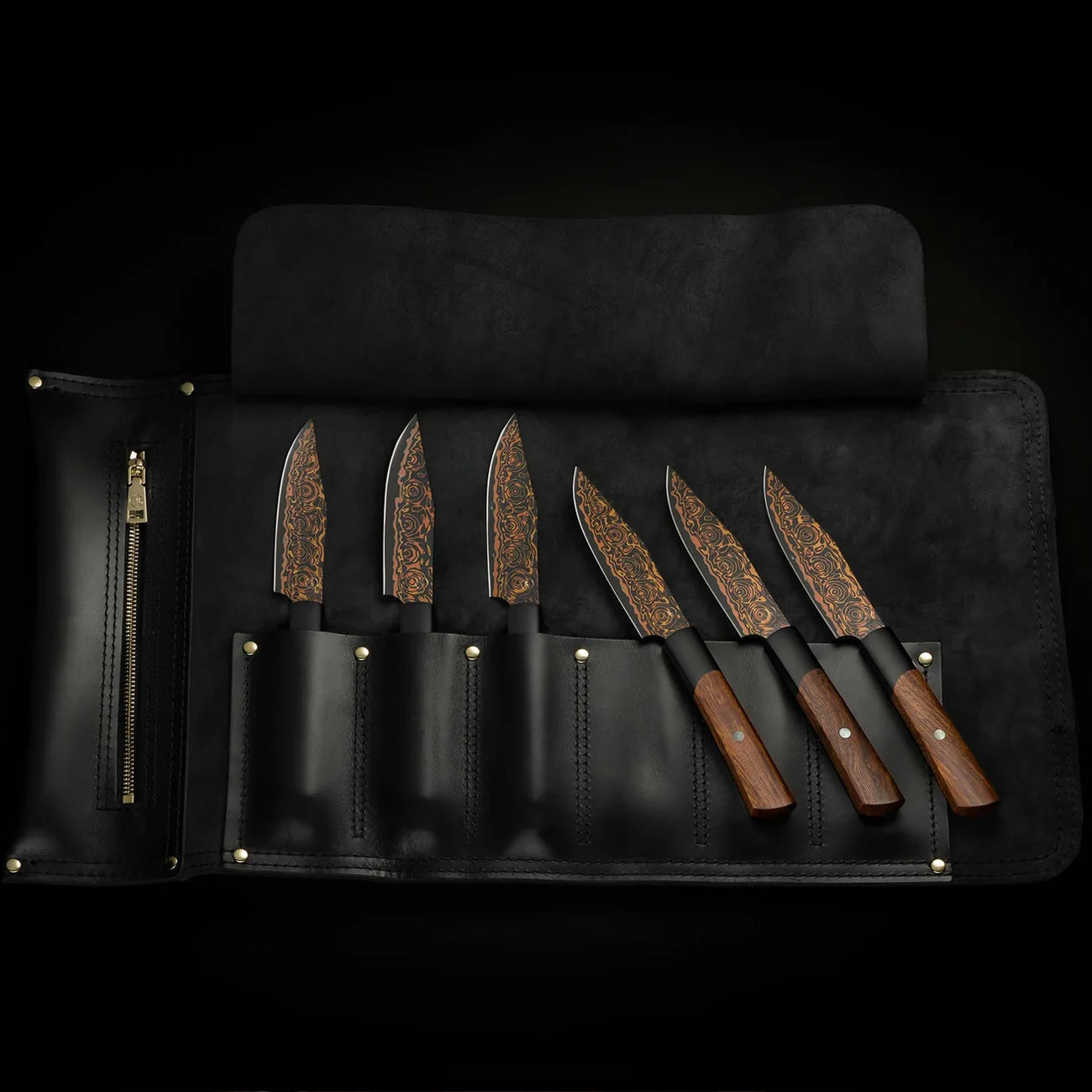 William Henry K22 Black Flare Steak Knives