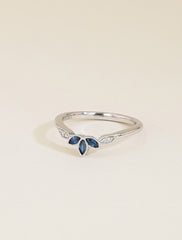 Kirk Kara Diamond and Sapphire Tiara Wedding Band