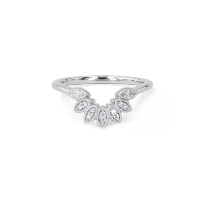 Kirk Kara Curved Wedding Band with Diamonds - Kirk Kara product
