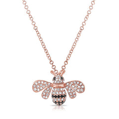 Diamond Bumble Bee Necklace