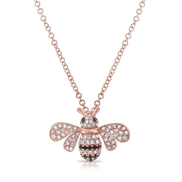Diamond Bumble Bee Necklace
