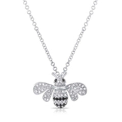 Diamond Bumble Bee Necklace