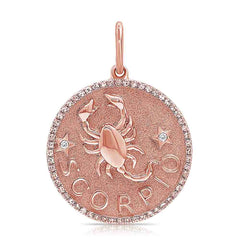 Diamond Scorpio Zodiac Pendant