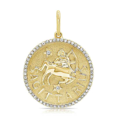 Diamond Sagittarius Zodiac Pendant - Private Label product